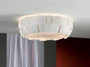 Image of Quios 4 Light Flush Ceiling Light Matt white, E27