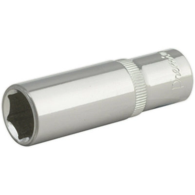 Image of Loops 14mm Forged Steel DEEP Drive Socket - 3/8" Square Drive Polished Chrome Vanadium Metallics