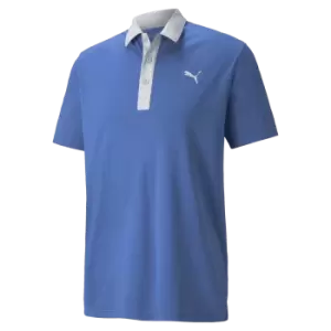 Image of Puma 2022 Gamer Polo - Bright Cobalt/High Rise - L