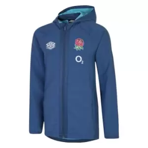 Image of Umbro England Rugby Shower Jacket Juniors - Blue