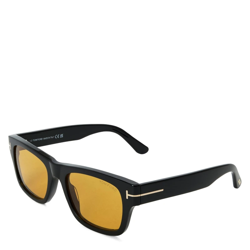 Image of Tom Ford Mens TFS Smith Sunglasses Shiny Black male One Size