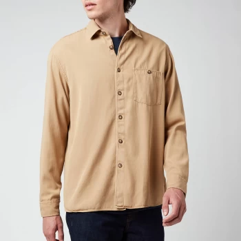 Image of Ted Baker Mens Brewin Relaxed Overshirt - Beige - 3/M