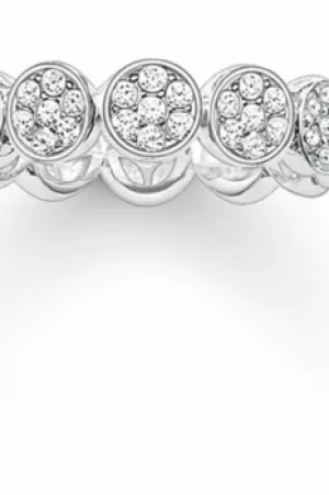 Image of Ladies Thomas Sabo Sterling Silver Size Q.5-R Ring TR2049-051-14-58