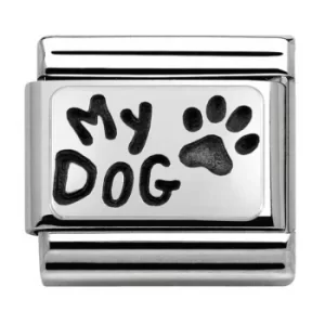 Image of Nomination CLASSIC Silvershine My Family My Dog Charm 330102/35