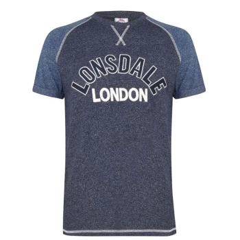 Image of Lonsdale Short Sleeve T-Shirt Mens - Navy Blue