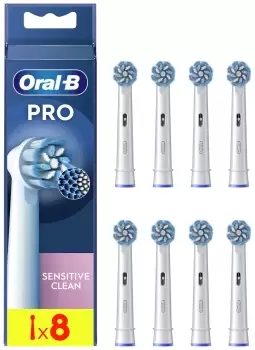 Image of Oral B Sensi Clean Replacement Heads Toothbrush 8Pcs