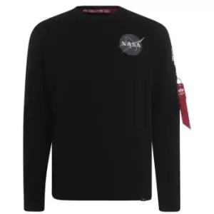 Image of Alpha Industries Space Shuttle Sweater - Black