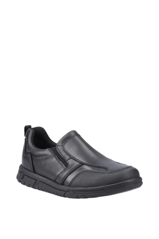 Image of Hush Puppies Mens Sergio Shoe in Black Size: 4 Black Male 4