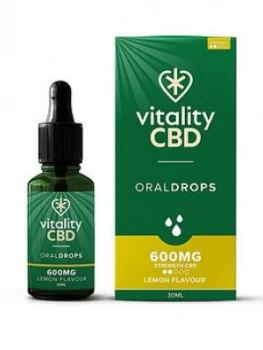 Image of Vitality CBD Vitality CBD Oral Drops Lemon 600mg, Multi, Women