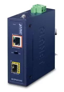 Image of PLANET IGTP-815AT network media converter 1000 Mbps Blue