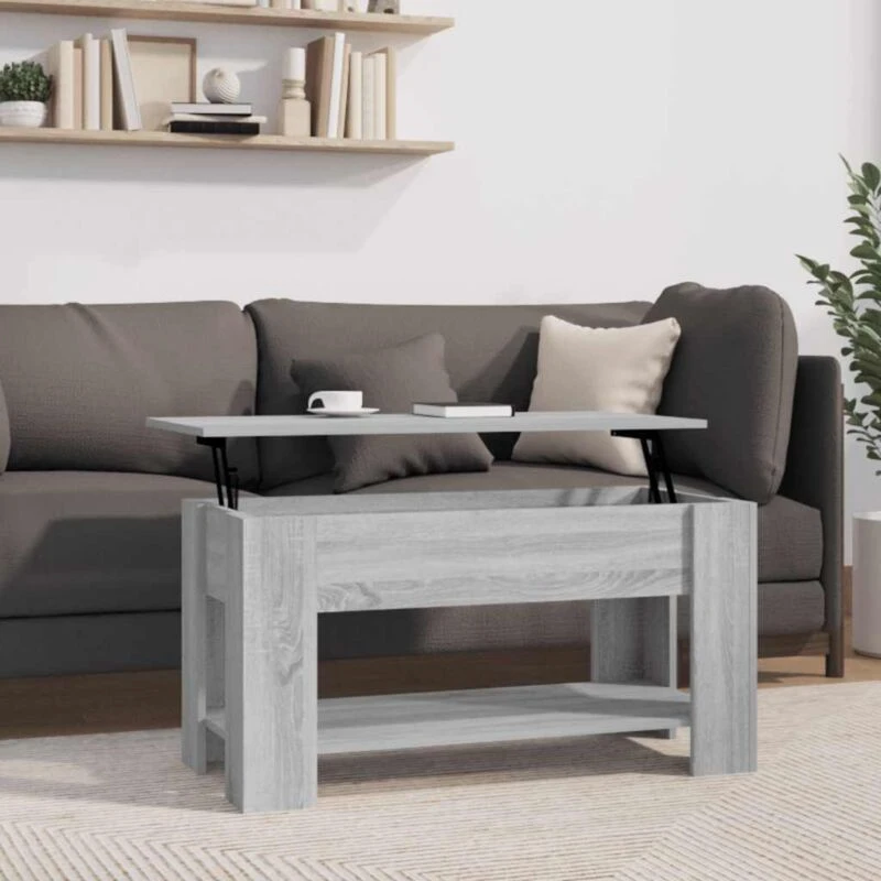 Image of VIDAXL Vidaxl - Coffee Table Grey Sonoma 101x49x52cm Engineered Wood 8720286973929