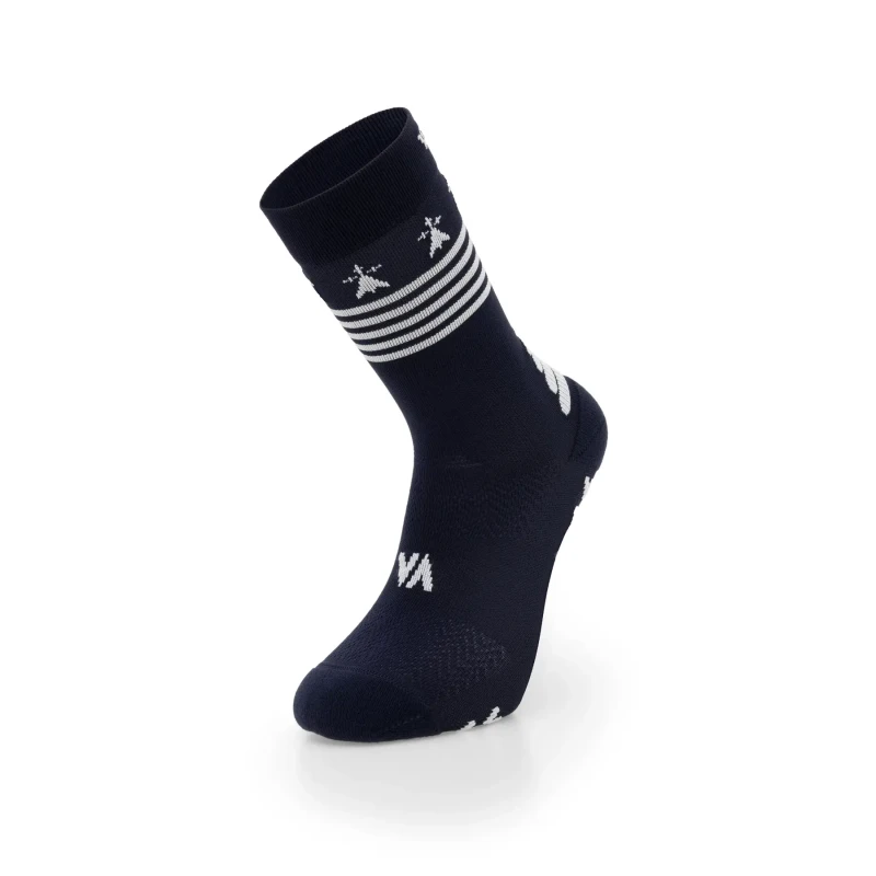 Image of Football Socks Vertical Marin Breton Bleu Unisex 42/44