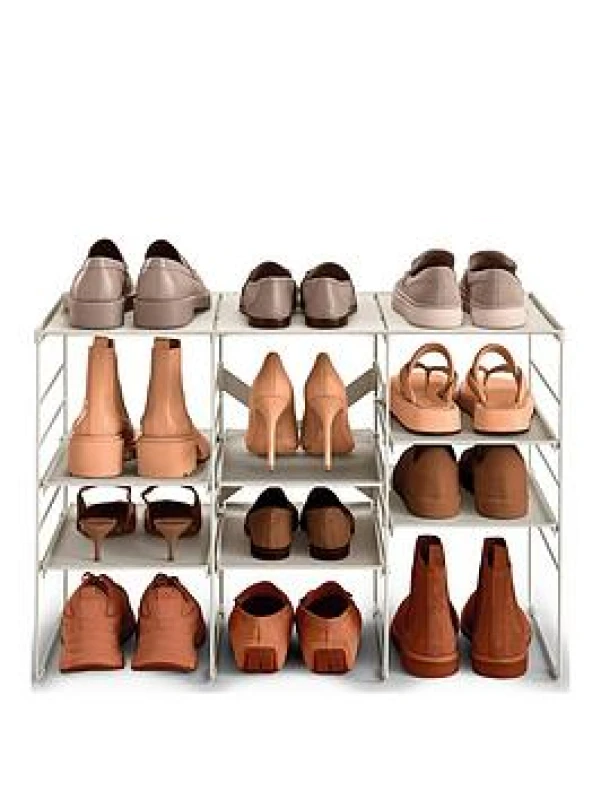 Image of Joseph Joseph Joseph Joseph Level Plus Large Adjustable Ecru Sho Shoe Storage One Size Brown 87994205000