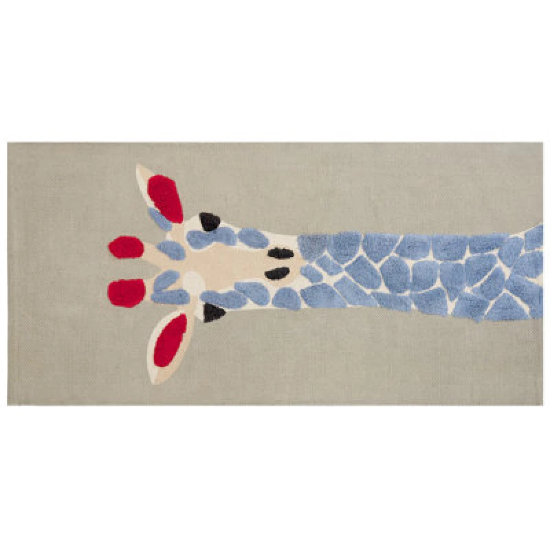 Image of Beliani Kids Rug Sakubo Multicolour 80 X 150 Cm Cotton