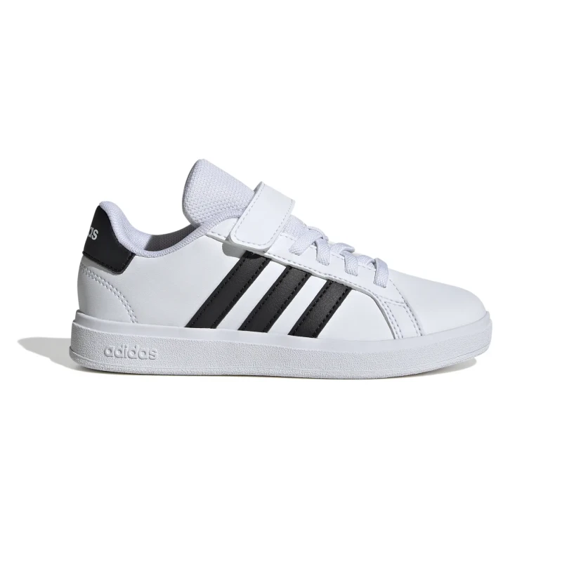 Image of adidas Grand Court Child Boys Trainers - White White 2