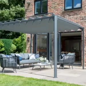 Image of Pandora Leaf 3m x 3m Pergola Grey