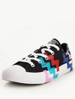 Image of Converse Chuck Taylor All Star Ox Vltg Childrens Trainers - Black/Red