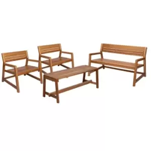 Image of Tramontina Verona 4 Pcs. Lounge Set - Brown