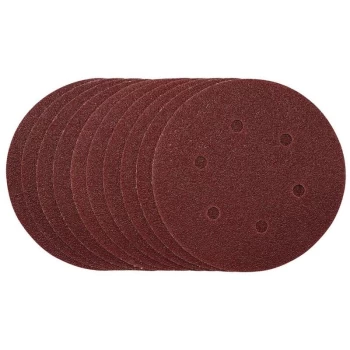 Image of Draper - 54887 Sanding Discs, 150mm, Hook & Loop, 40 Grit, (10 Pack)
