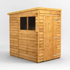 Image of 4x6 Power Overlap Pent Garden Shed