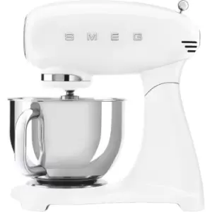 Image of SMEG 50's Retro SMF03WHUK Stand Mixer with 4.8 Litre Bowl - White