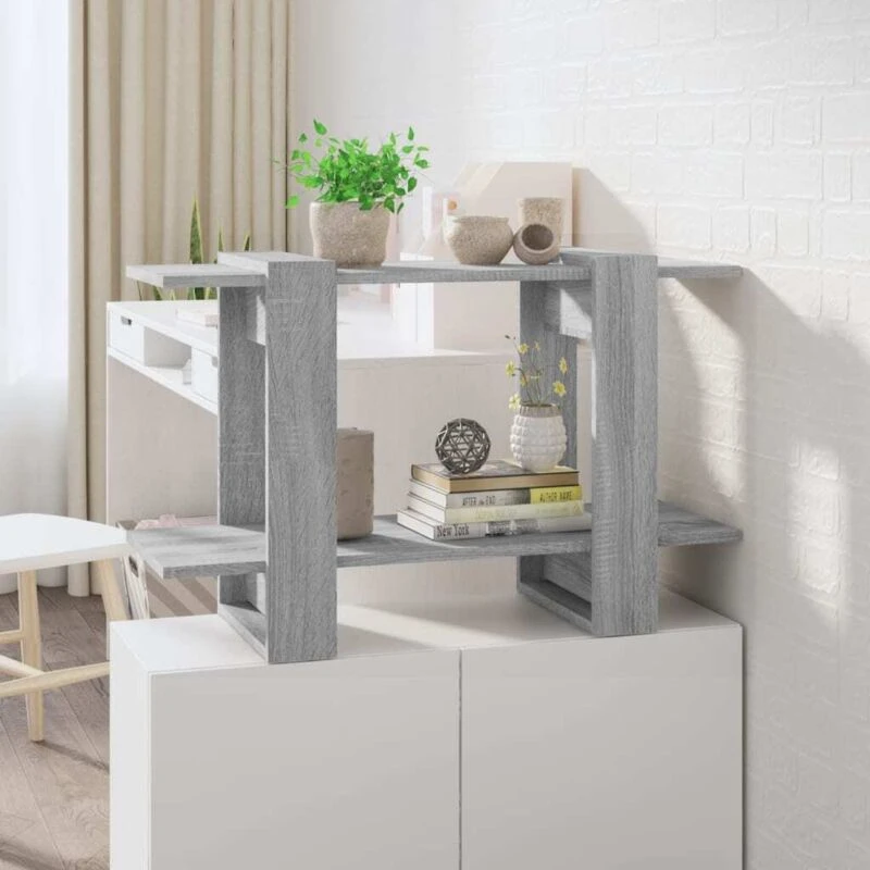 Image of VIDAXL Vidaxl - Book Cabinet/Room Divider Grey Sonoma 80x30x51cm 8720286844137