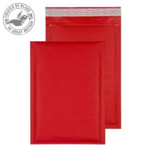 Image of Blake Purely Packaging C5 260mm x 180mm Pocket Peel and Seal 90gm2 Bubble Padded Envelopes Red Pack of 100