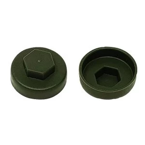 Image of ForgeFix TechFast Cover Cap Olive Green 16mm (Pack 100)