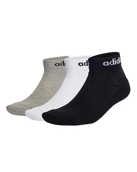 Image of Adidas adidas 3 Pack Ankle Socks Multi Male 6/5-8 AG96602