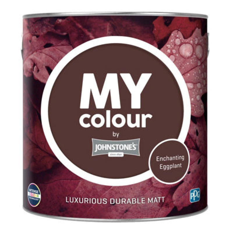 Image of Johnstone's My Colour Durable Matt Paint Enchanting Eggplant - 2.5L