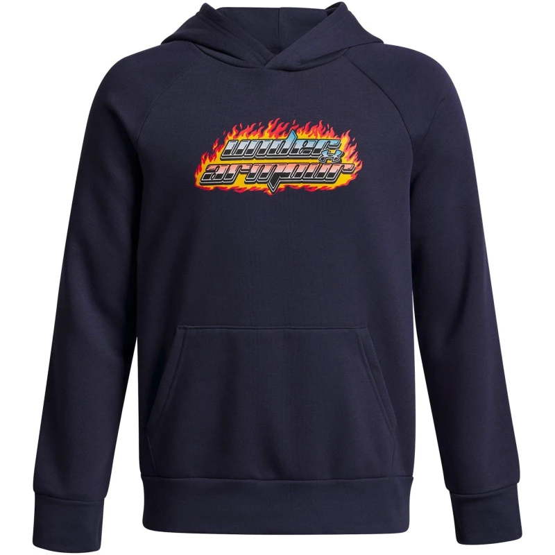 Image of Under Armour Kids Hoodie Washed Navy male 7-8 (S)