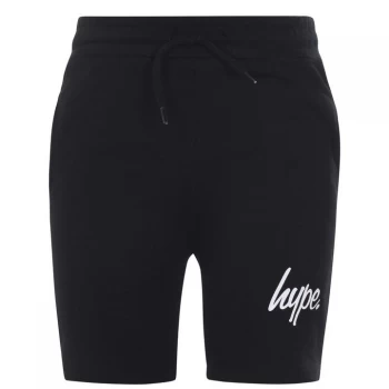 Image of Hype Script Jogger Shorts - Black/White