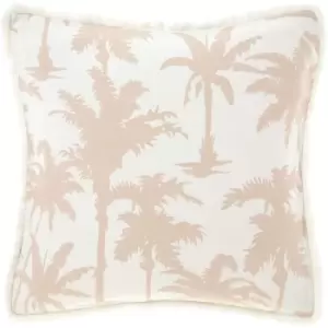 Image of Luana Palm Tree Square Pillowcase (One Size) (Multicoloured) - Multicoloured - Linen House