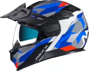 Image of Nexx X.Vilijord Taiga Helmet, black-red-blue Size M black-red-blue, Size M