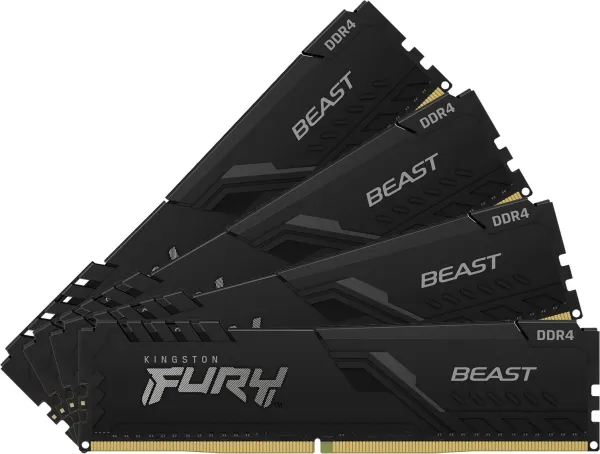 Image of Kingston FURY Beast 32GB (4x8GB) 3600MHz DDR4 Memory Kit