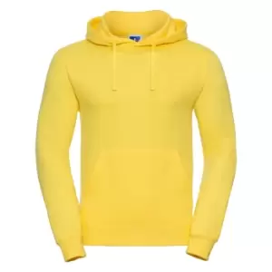 Image of Russell Colour Mens Hooded Sweatshirt / Hoodie (XL) (Yellow)