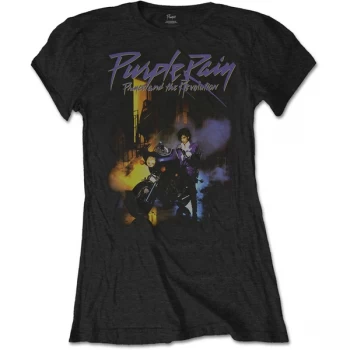 Image of Prince - Purple Rain Ladies Small T-Shirt - Black