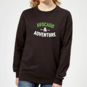 Image of Avocado and Adventure Womens Sweatshirt - Black - 5XL