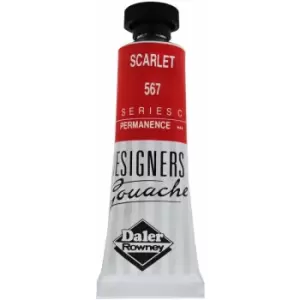 Image of Daler-Rowney 136005567 Designers' Gouache Paint 15ml Scarlet