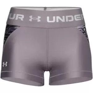 Image of Under Armour Print Shorts Ladies - Purple