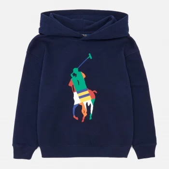 Image of Polo Ralph Lauren Girls Magic Fleece Horse Hoody - French Navy - 8 Years
