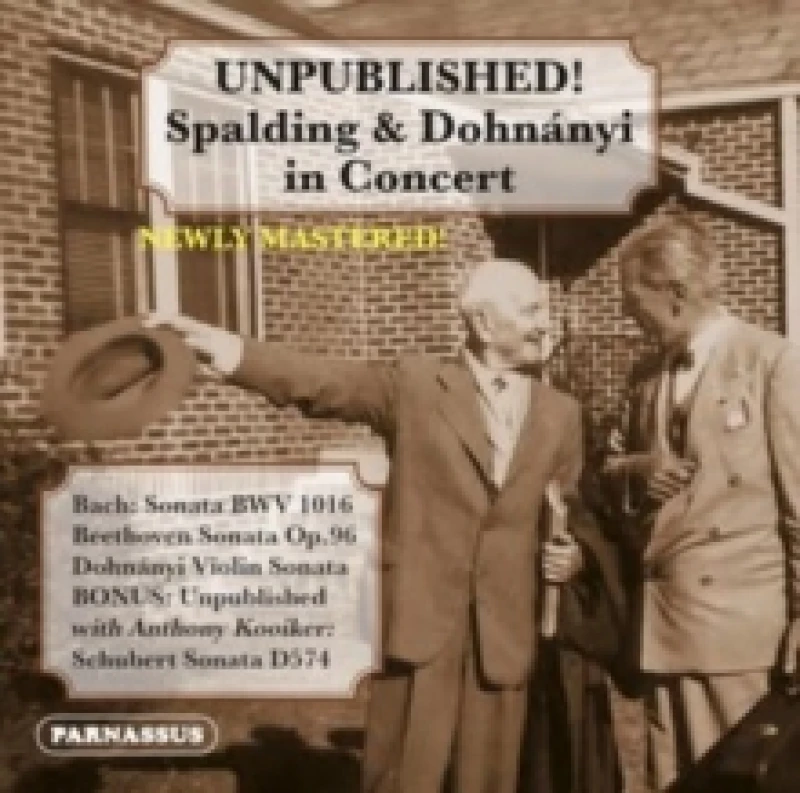 Image of Unpublished!: Spalding & Dohnnyi in Concert CD / Album