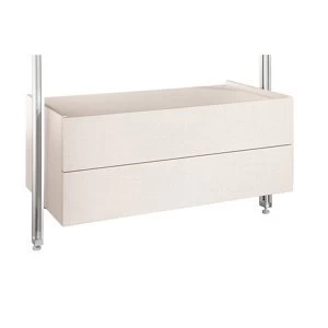 Image of Spacepro Relax Cream Linen effect Drawer box (H)380mm (W)900mm (D)500mm