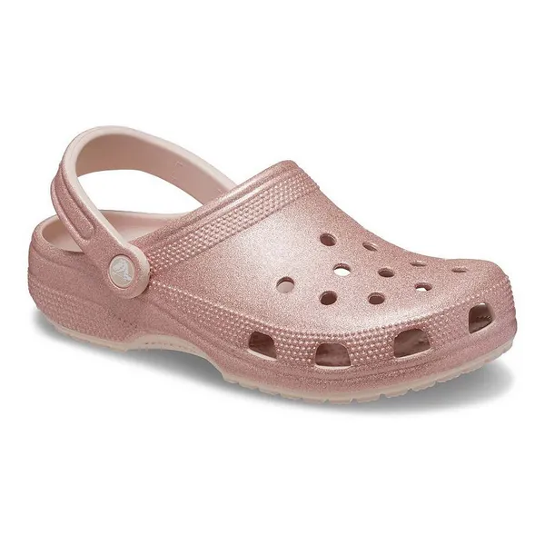 Image of Crocs Womens Classic Glitter Clog Sandals UK Size 6 (EU 39-40) Quartz CRC403-QUARTZ-6