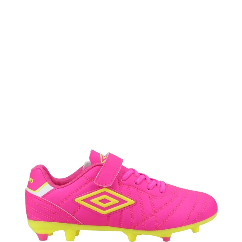 Image of Umbro 'Speciali Liga FG VE Jnr' Football/Rugby Boots Pink