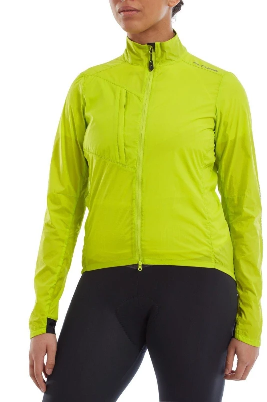 Image of Altura Airstream Womens Windproof Jacket 14 LIME - Cycles UK