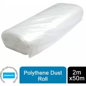 Image of Polythene Dust Roll 2m x 50m (6.5' x 164') Approx 282576 - Silverline