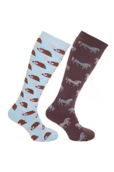 Image of Animal Design Welly Socks (2 Pairs)
