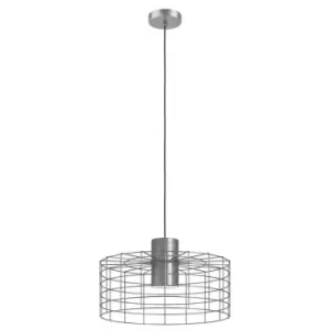 Image of Eglo Milligan Ip20 Industrial Caged Pendant Light