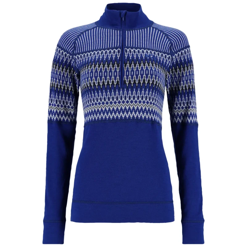 Image of Kari Traa Womens half-zip sweatshirt Kari Traa Silja Bleu Female S